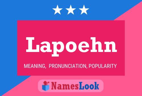 Poster del nome Lapoehn