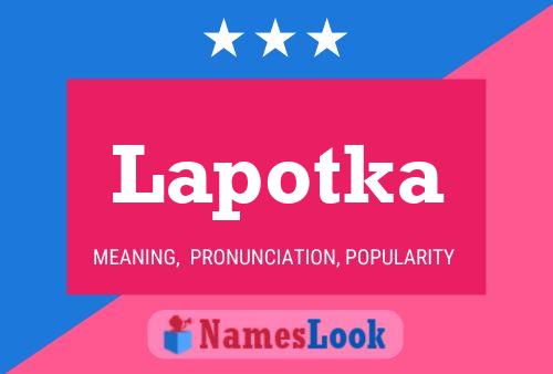 Poster del nome Lapotka