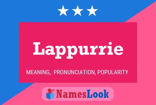 Poster del nome Lappurrie