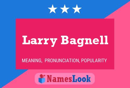 Poster del nome Larry Bagnell