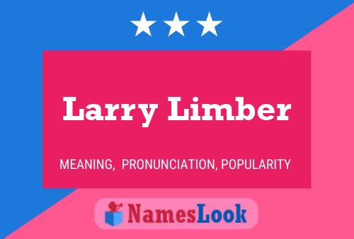 Poster del nome Larry Limber