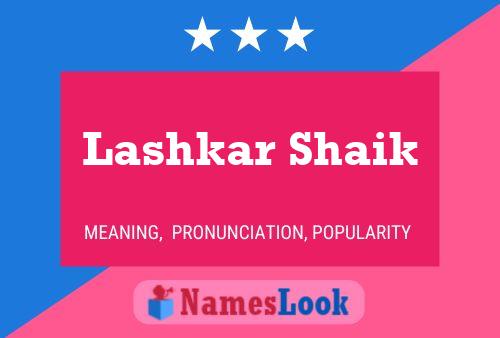 Poster del nome Lashkar Shaik