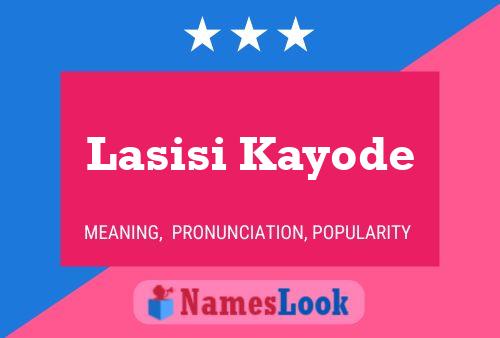 Poster del nome Lasisi Kayode