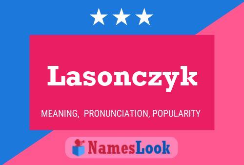 Poster del nome Lasonczyk