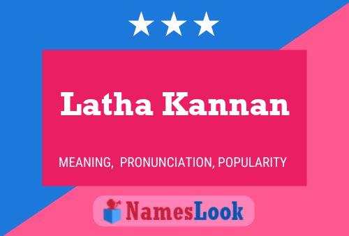 Poster del nome Latha Kannan