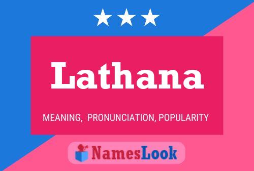 Poster del nome Lathana