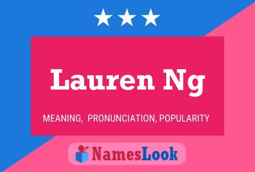 Poster del nome Lauren Ng