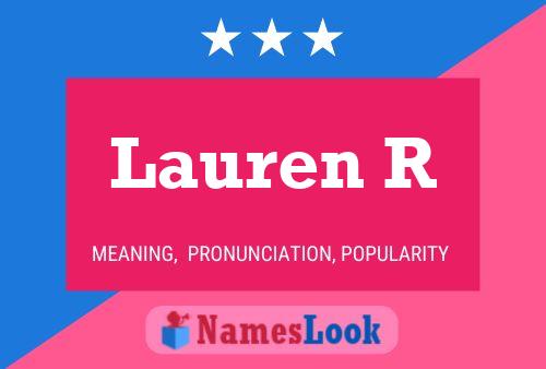 Poster del nome Lauren R