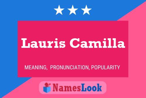 Poster del nome Lauris Camilla