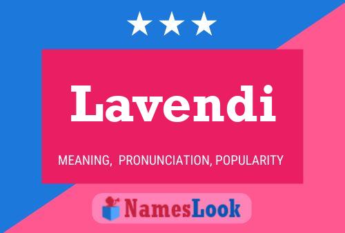 Poster del nome Lavendi