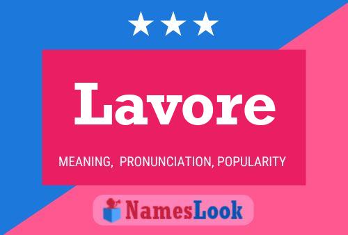 Poster del nome Lavore