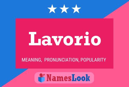 Poster del nome Lavorio