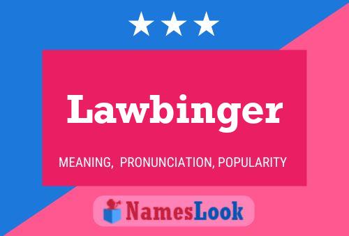 Poster del nome Lawbinger