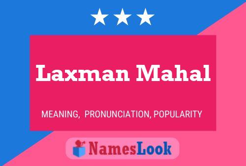 Poster del nome Laxman Mahal