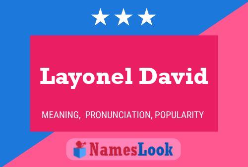 Poster del nome Layonel David