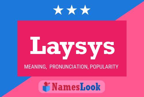 Poster del nome Laysys