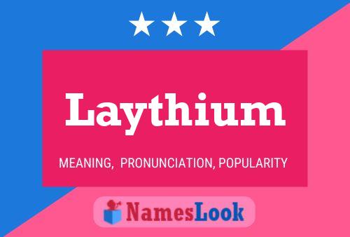 Poster del nome Laythium