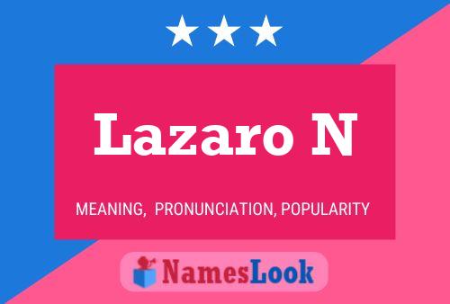 Poster del nome Lazaro N