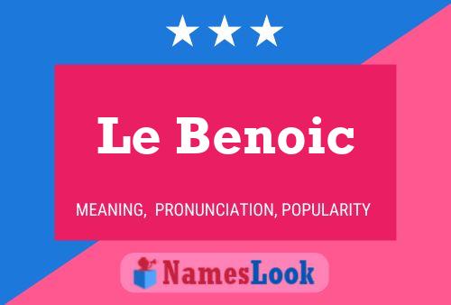 Poster del nome Le Benoic