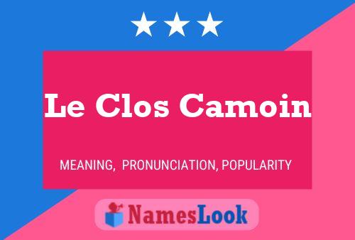 Poster del nome Le Clos Camoin