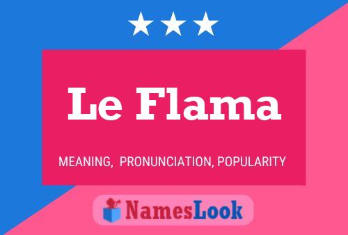 Poster del nome Le Flama