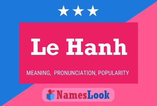 Poster del nome Le Hanh