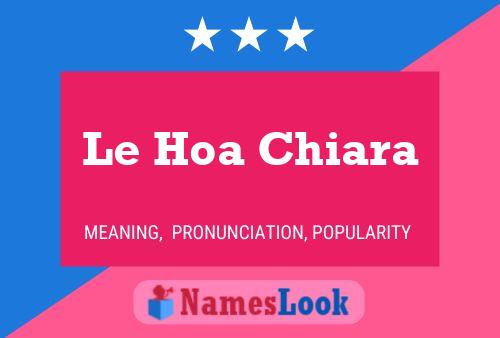 Poster del nome Le Hoa Chiara