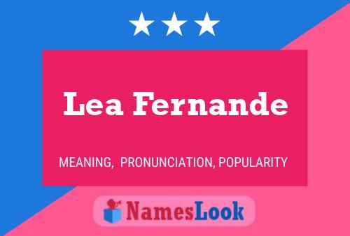 Poster del nome Lea Fernande