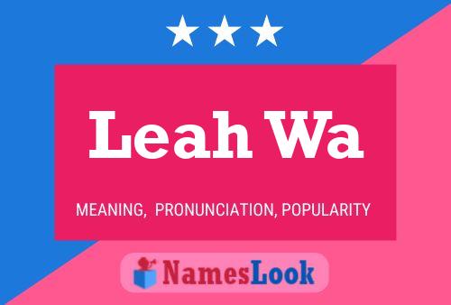 Poster del nome Leah Wa