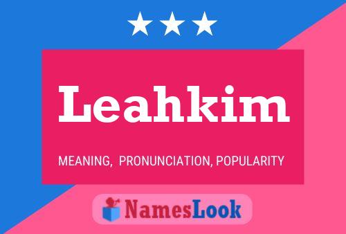 Poster del nome Leahkim