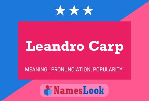 Poster del nome Leandro Carp