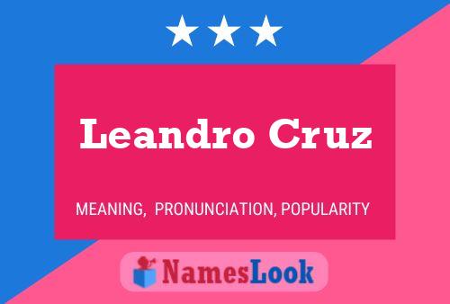 Poster del nome Leandro Cruz