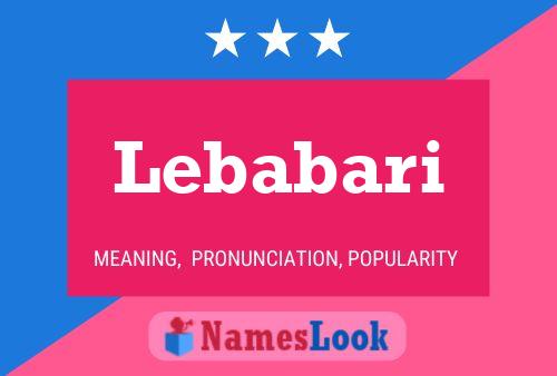 Poster del nome Lebabari