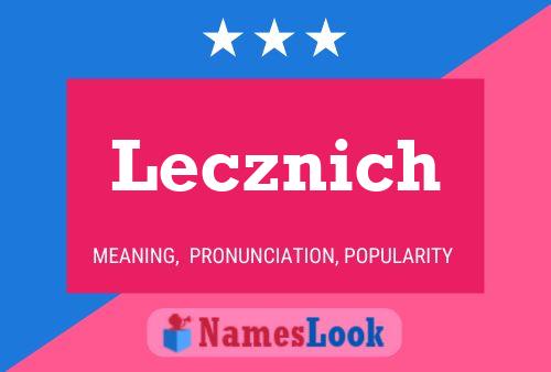 Poster del nome Lecznich