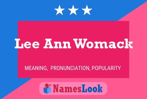 Poster del nome Lee Ann Womack