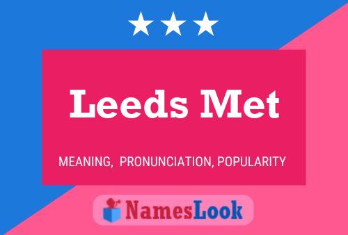 Poster del nome Leeds Met