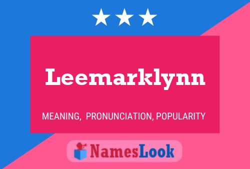 Poster del nome Leemarklynn