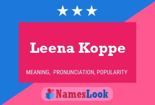 Poster del nome Leena Koppe