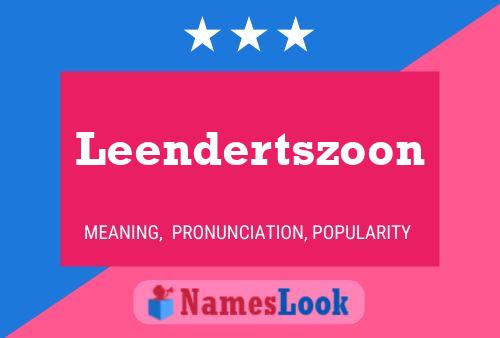 Poster del nome Leendertszoon