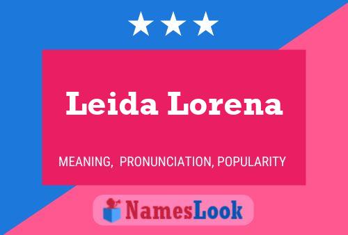 Poster del nome Leida Lorena