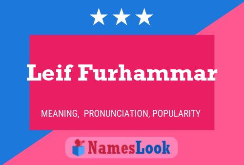 Poster del nome Leif Furhammar