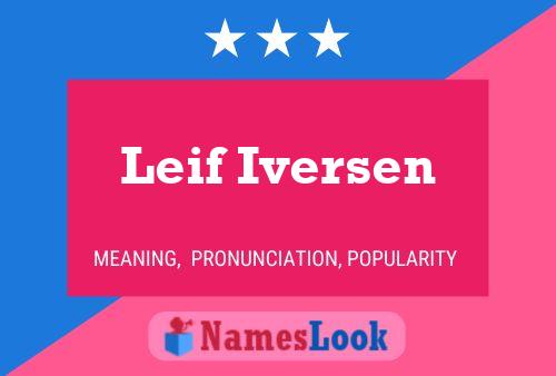 Poster del nome Leif Iversen