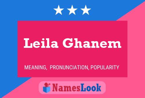 Poster del nome Leila Ghanem