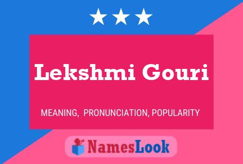 Poster del nome Lekshmi Gouri