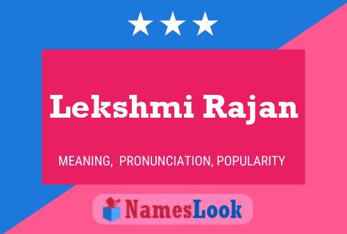 Poster del nome Lekshmi Rajan