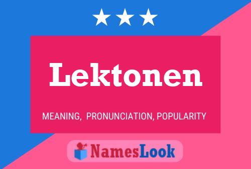 Poster del nome Lektonen