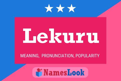 Poster del nome Lekuru