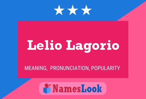 Poster del nome Lelio Lagorio