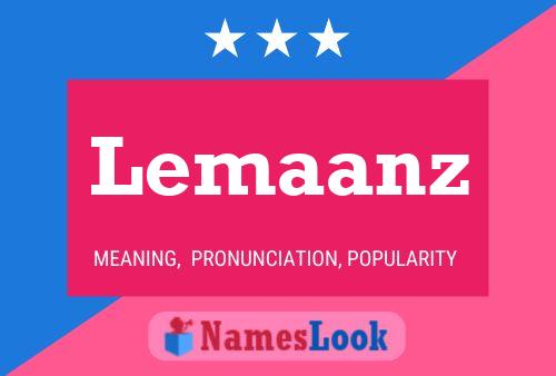 Poster del nome Lemaanz