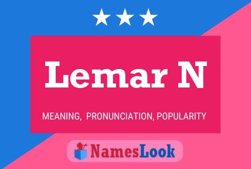 Poster del nome Lemar N